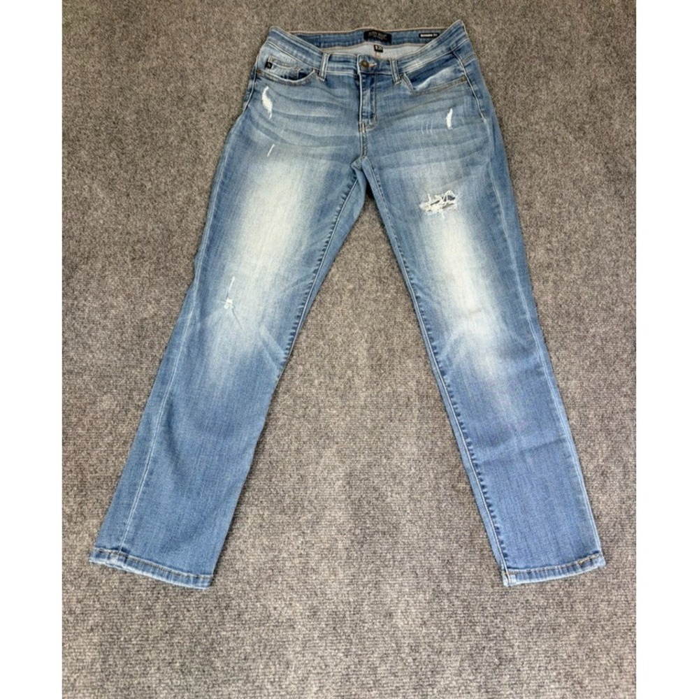 Judy Blue Jeans Womens  Boyfriend Fit Mid Rise Light Wash JB8275MD Size 9/29